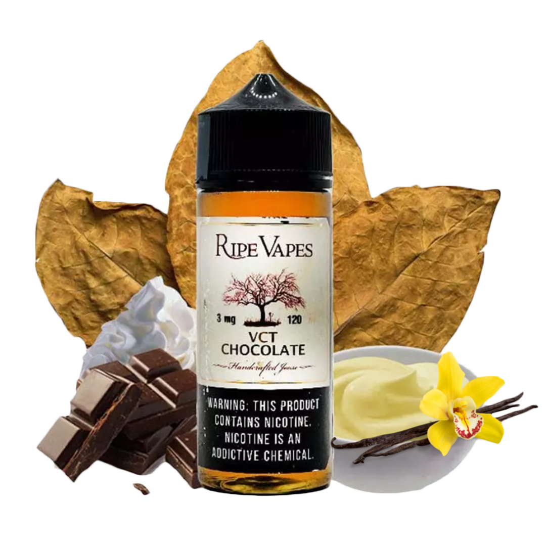 Ripe Vapes - VCT Chocolate - 120ml  E-liquide premium  xvape.ma Maroc.