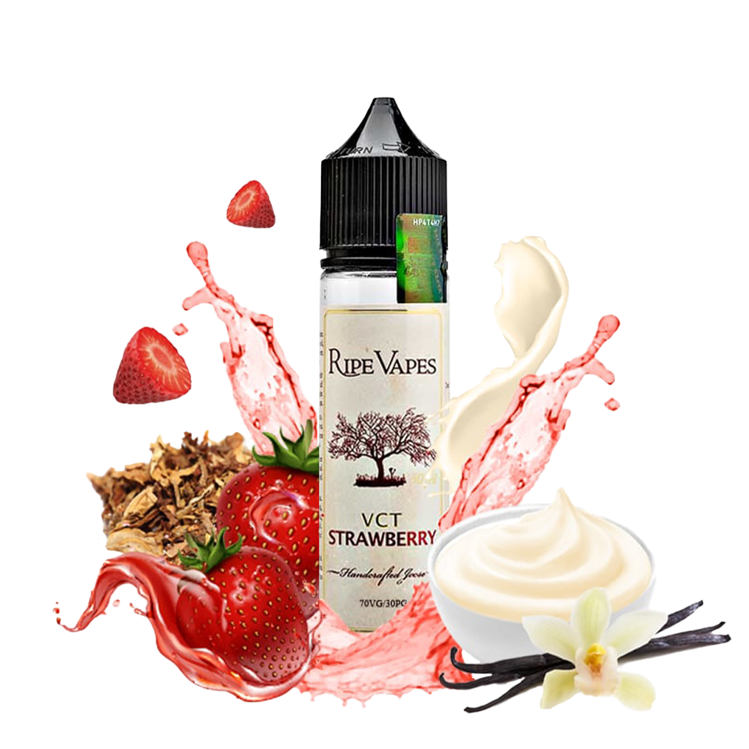 Ripe Vapes VCT Strawberry 60ml  E-liquide premium  xvape.ma Maroc.