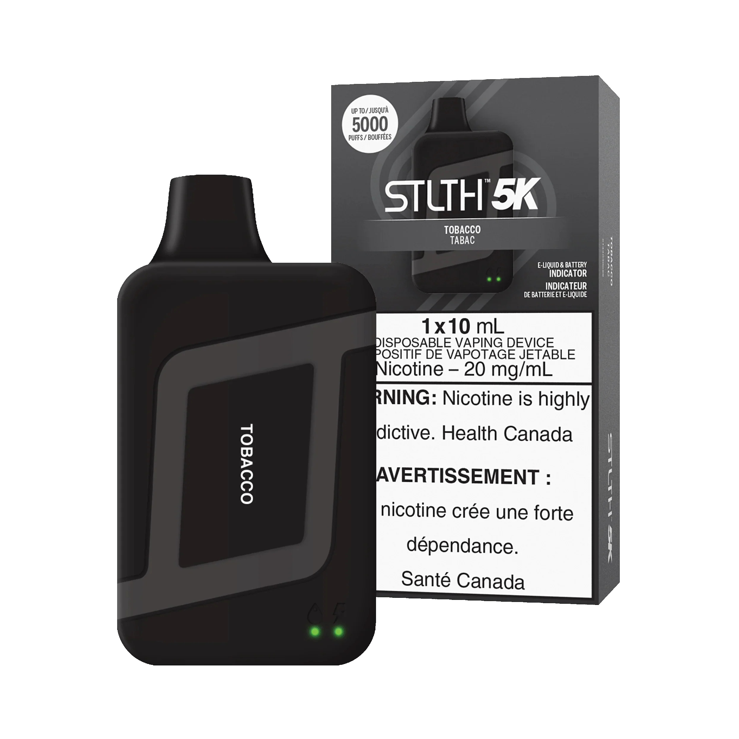 STLTH 5K - Tobacco 5% Jetable xvape.ma Maroc.