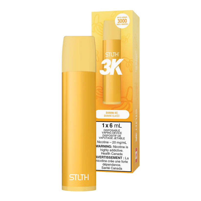 STLTH 3K - Banana Ice 2% / 5%  Jetable  xvape.ma Maroc.