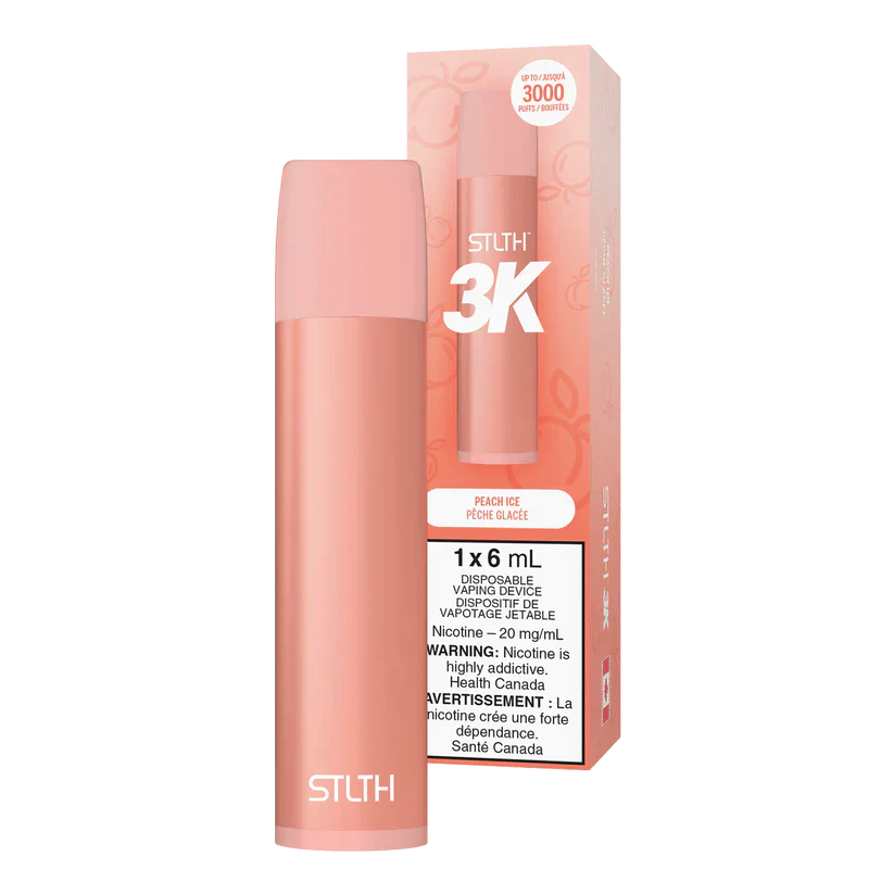 STLTH 3K - Peach Ice 2% / 5%  Jetable  xvape.ma Maroc.