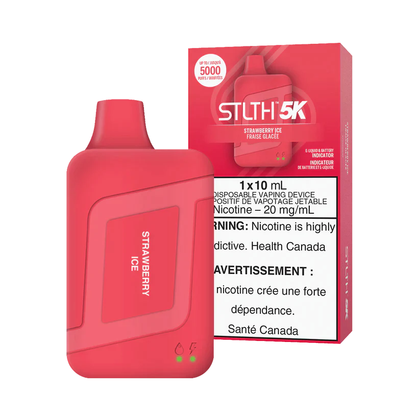STLTH 5K - Strawberry Ice 5% Jetable xvape.ma Maroc.