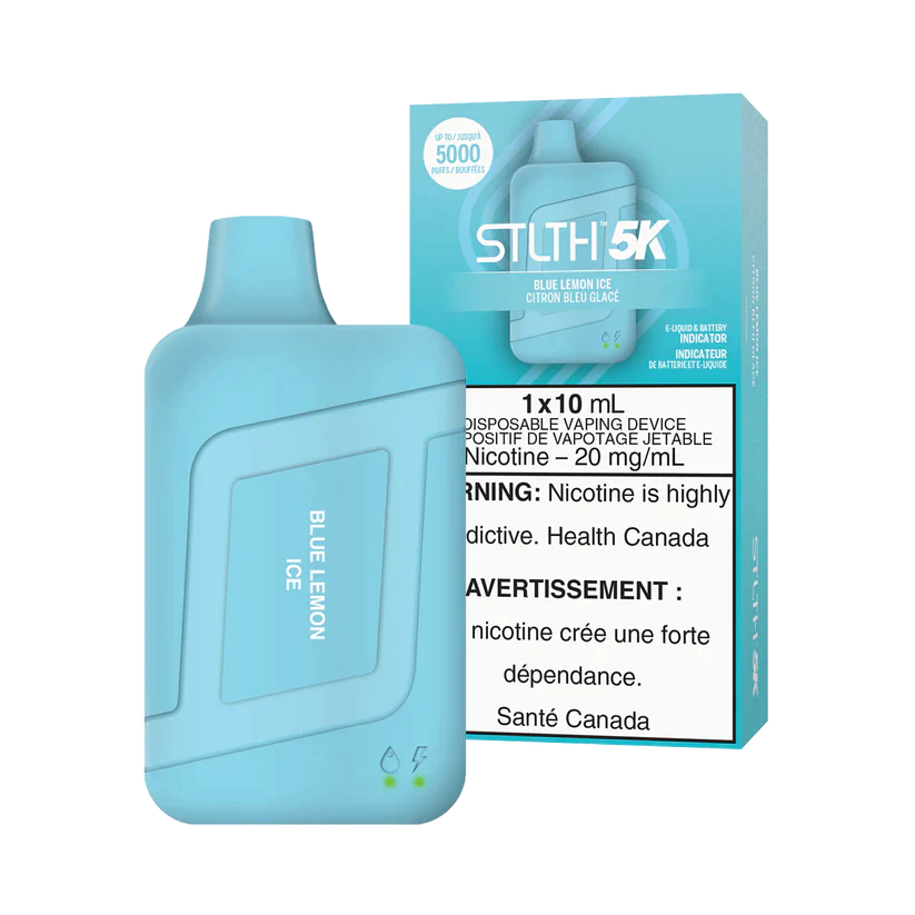 STLTH 5K - Blue Lemon Ice 5% Jetable xvape.ma Maroc.