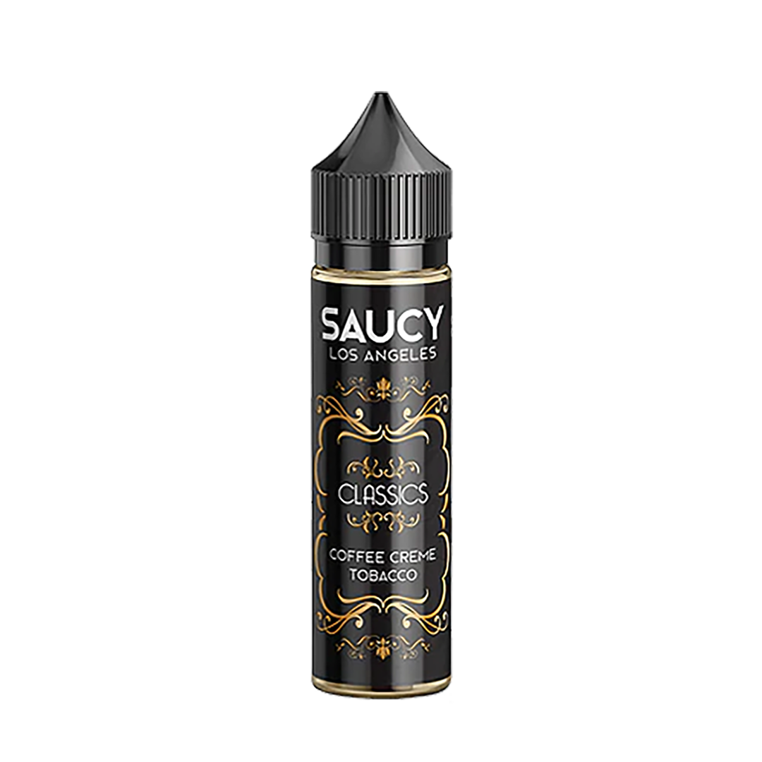 Saucy Coffee Creme Tobacco 60ml  E-liquide premium  xvape.ma Maroc.