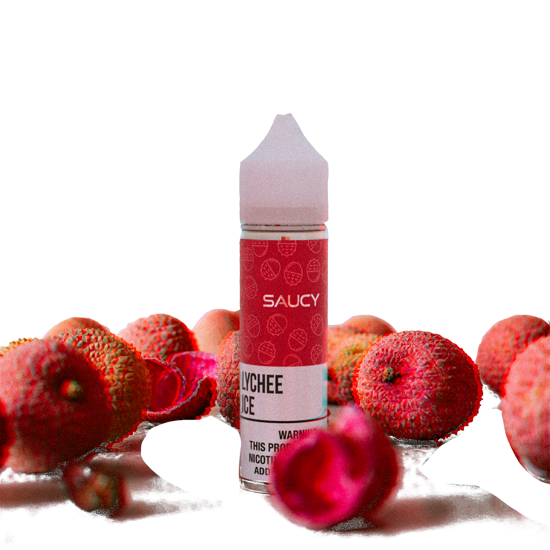 Saucy Lychee Ice 60ml  E-liquide premium  xvape.ma Maroc.