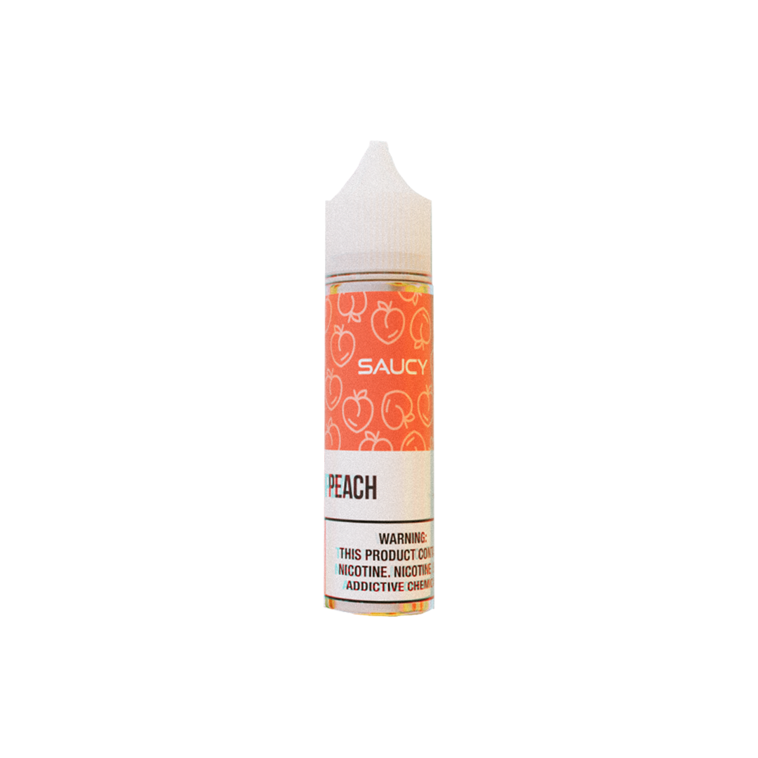 Saucy Peach 60ml  E-liquide premium  xvape.ma Maroc.