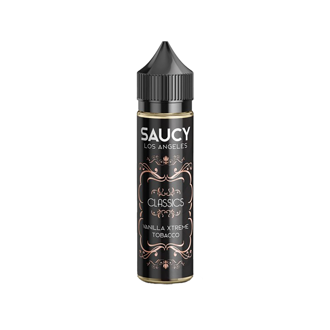 Saucy Xtreme Tobacco 60ml  E-liquide premium  xvape.ma Maroc.