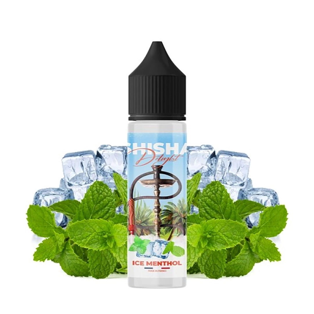 Shisha Delight - Ice Menthol 60ml  E-liquide premium  xvape.ma Maroc.