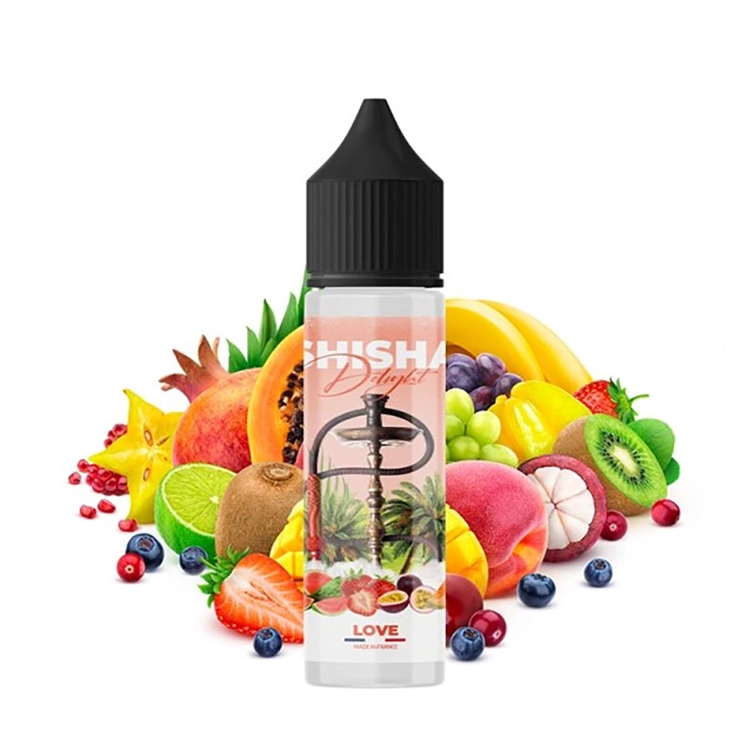 Shisha Delight - Love 60ml  E-liquide premium  xvape.ma Maroc.
