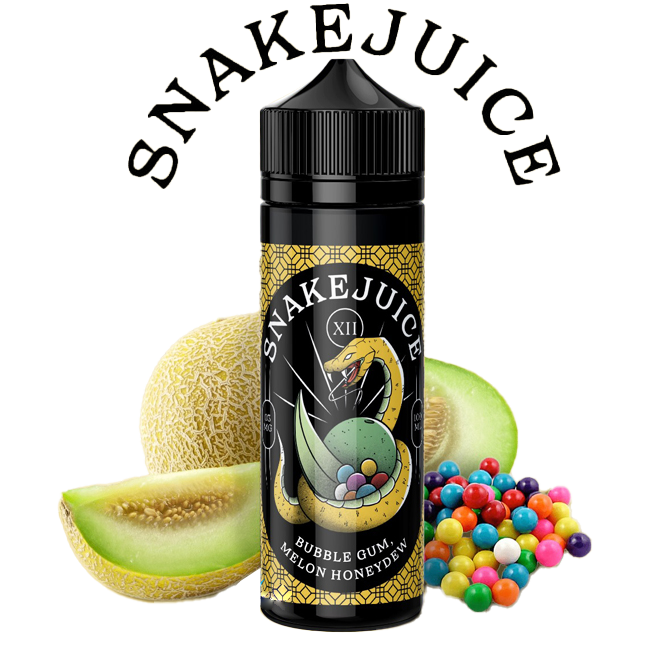 Snake Juice 100ml - Buble Gum Melon Honeydew - 3mg E-liquide premium xvape.ma Maroc.