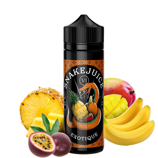 Snake Juice 100ml - Exotique - 3mg E-liquide premium xvape.ma Maroc.