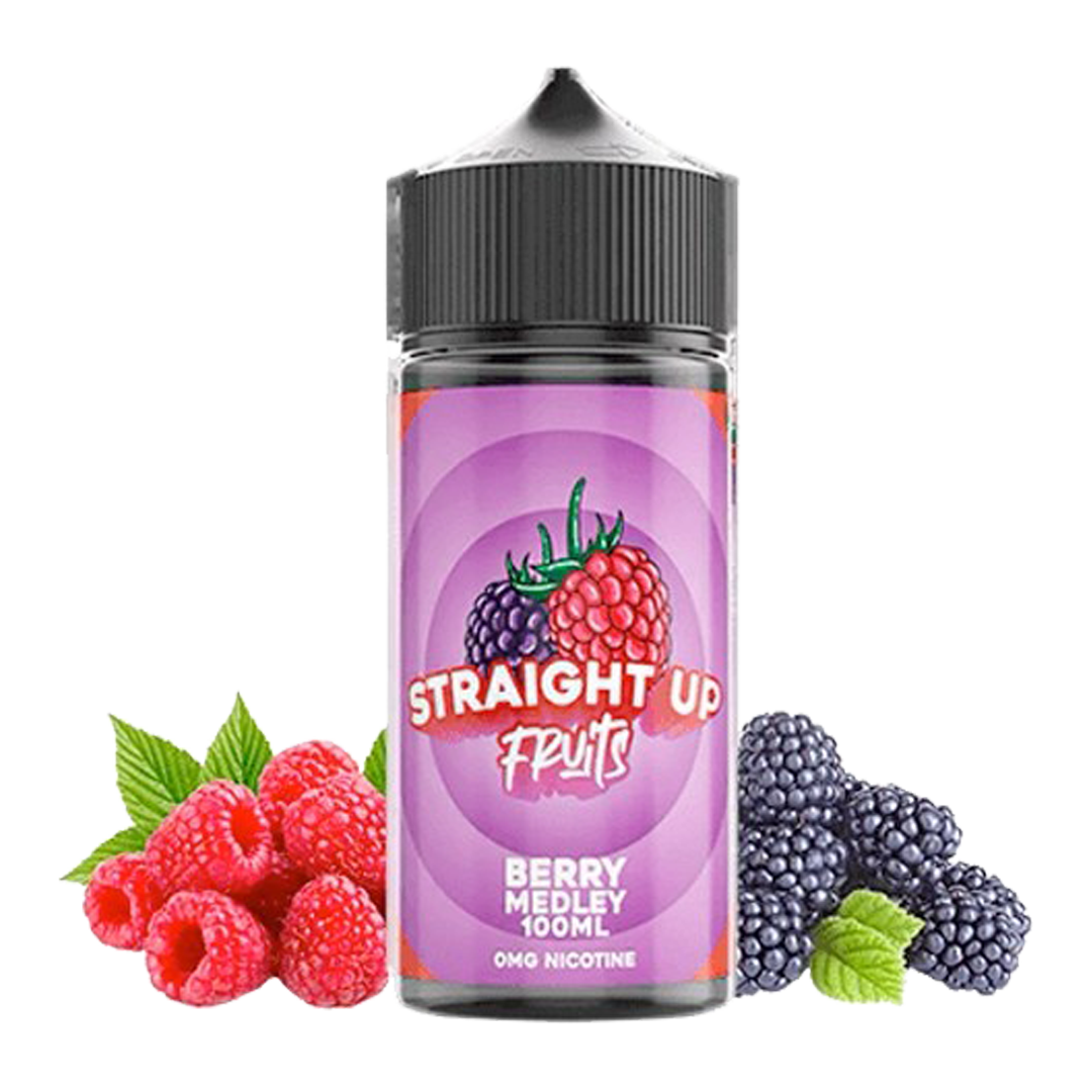 Straight up Berry medley 120ml  E-liquide premium  xvape.ma Maroc.