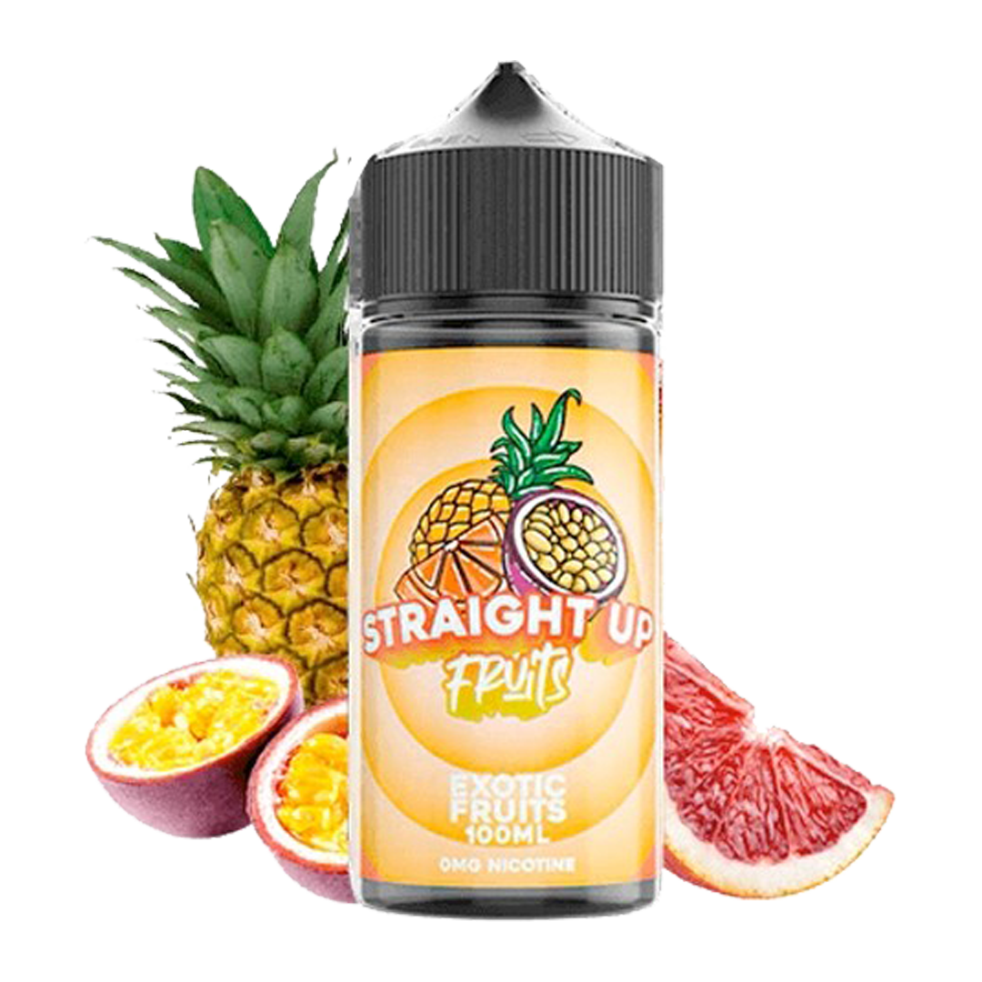 Straight up Exotic fruit 120ml  E-liquide premium  xvape.ma Maroc.