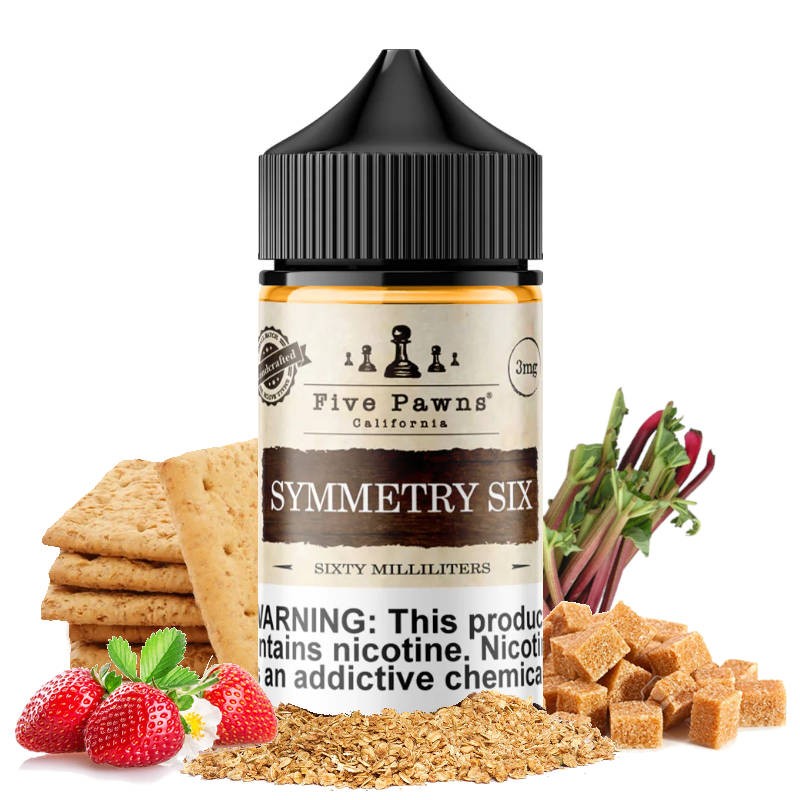 Symmetry Six - Five Pawns 60ml  E-liquide premium  xvape.ma Maroc.