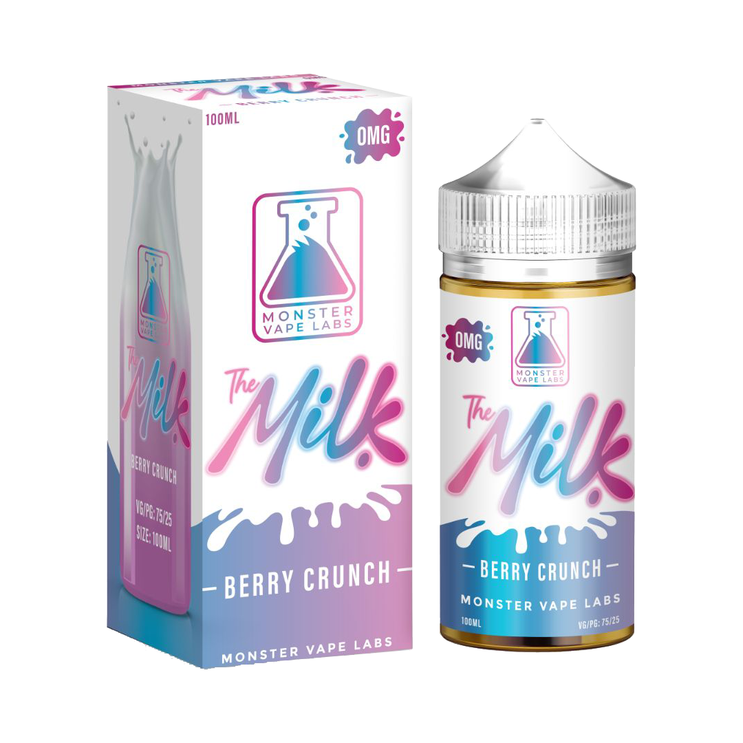 The MILK Berry Crunch - By Monster 120 mL  E-liquide premium  xvape.ma Maroc.