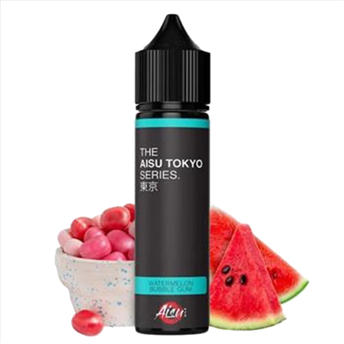 The aisu tokyo Watermelon Bubble Gum 60ml  E-liquide premium  xvape.ma Maroc.