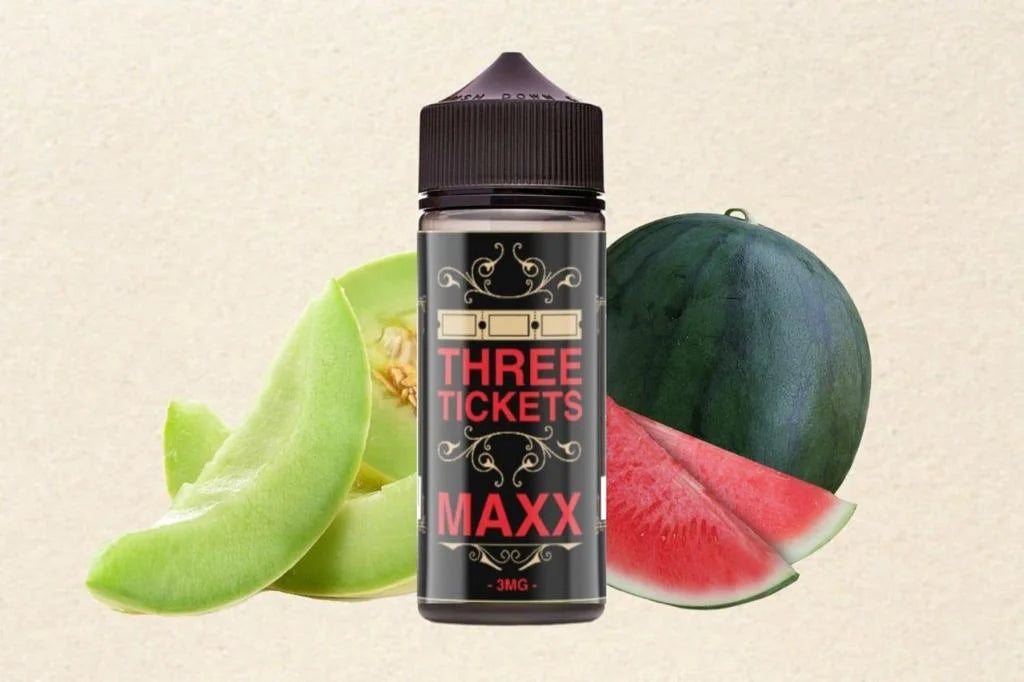 Three tickets Maxx Honeydew 100ml E-liquide premium xvape.ma Maroc.