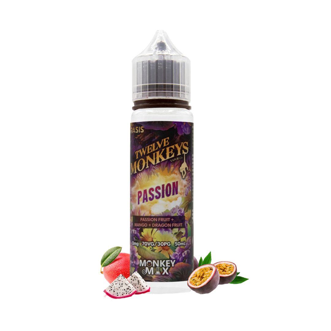 Twelve Monkeys Passion 60ml E-liquide premium xvape.ma Maroc.
