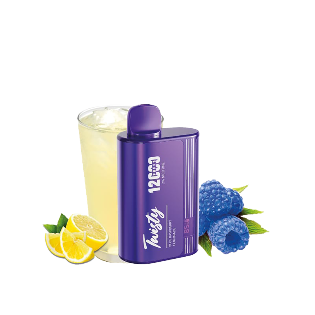 Twisty 12000 Puffs - Blue Raspberry Lemonade - 2% / 5%  Jetable  xvape.ma Maroc.