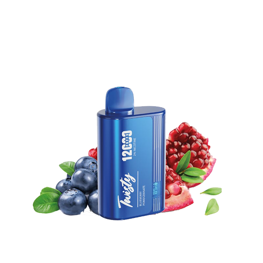Twisty 12000 Puffs - Blueberry Pomegranate  - 2% / 5%  Jetable  xvape.ma Maroc.