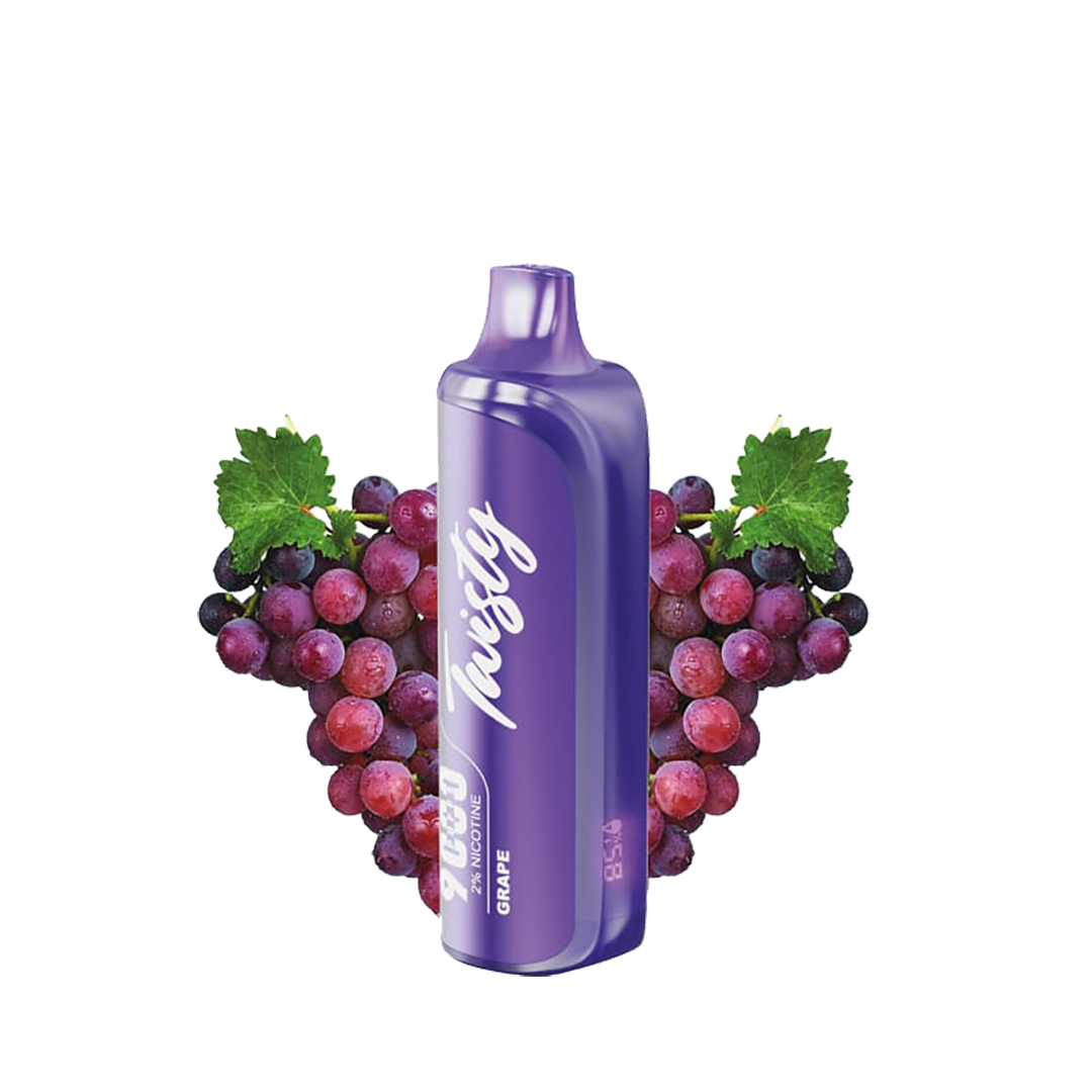 Twisty 9000 Puffs - Grape  - 2% / 5%  Jetable  xvape.ma Maroc.
