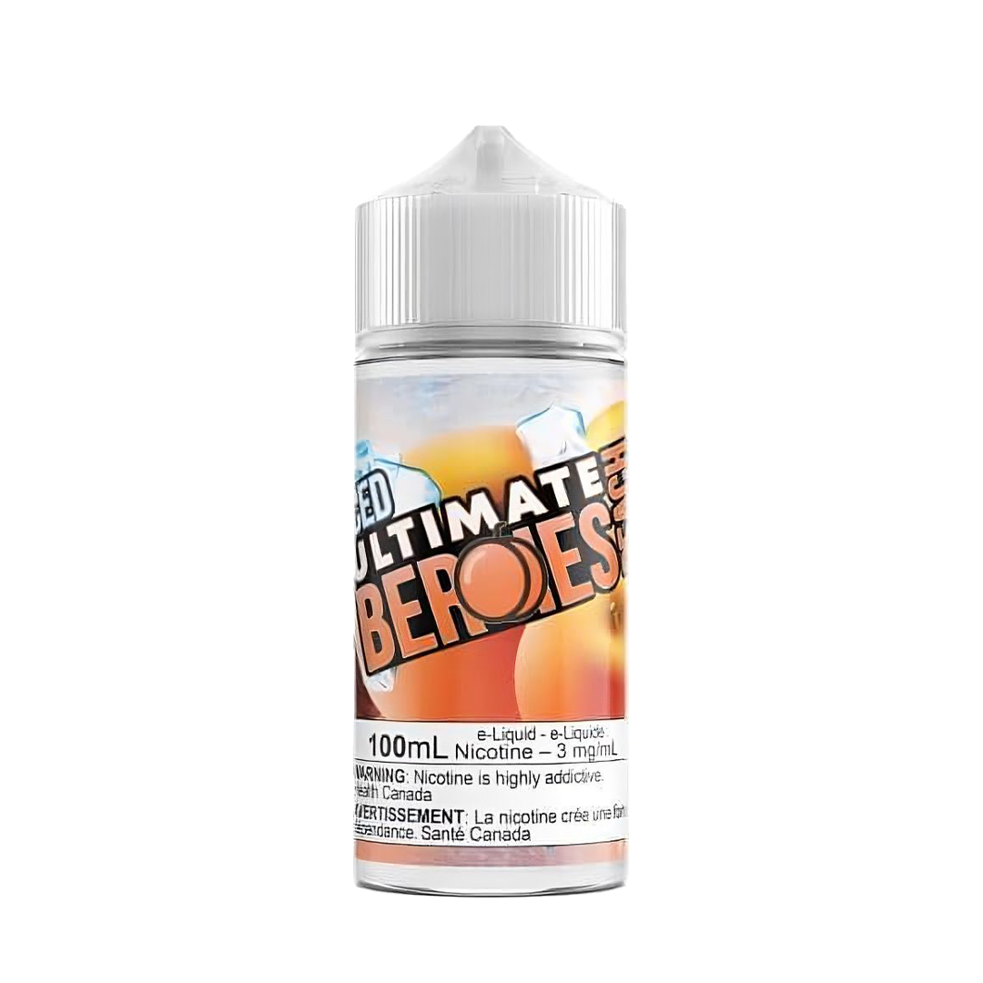 Ultimate Iced Peach Berries 100ml  E-liquide premium  xvape.ma Maroc.