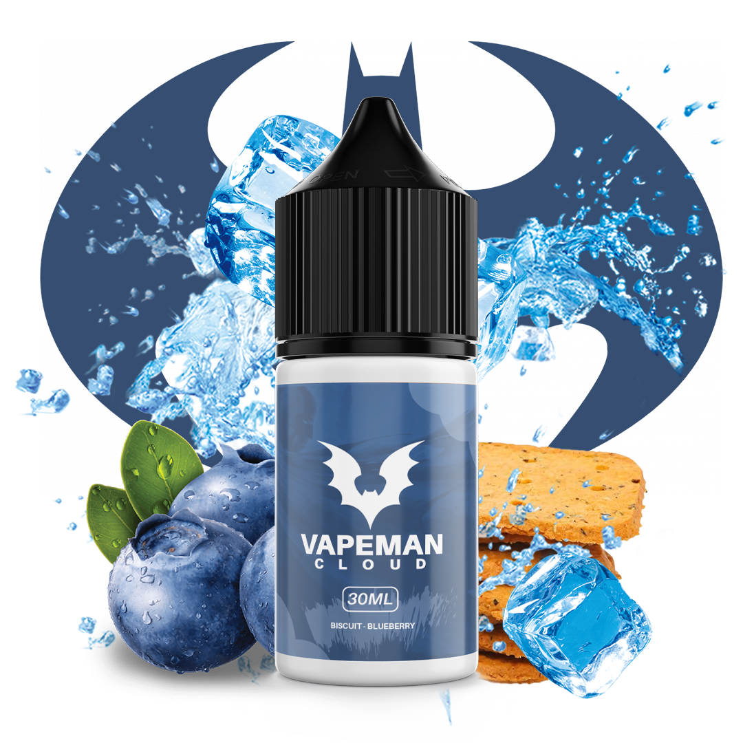 Vapemane Biscuit Blueberry 30ml  E-liquide premium  xvape.ma Maroc.