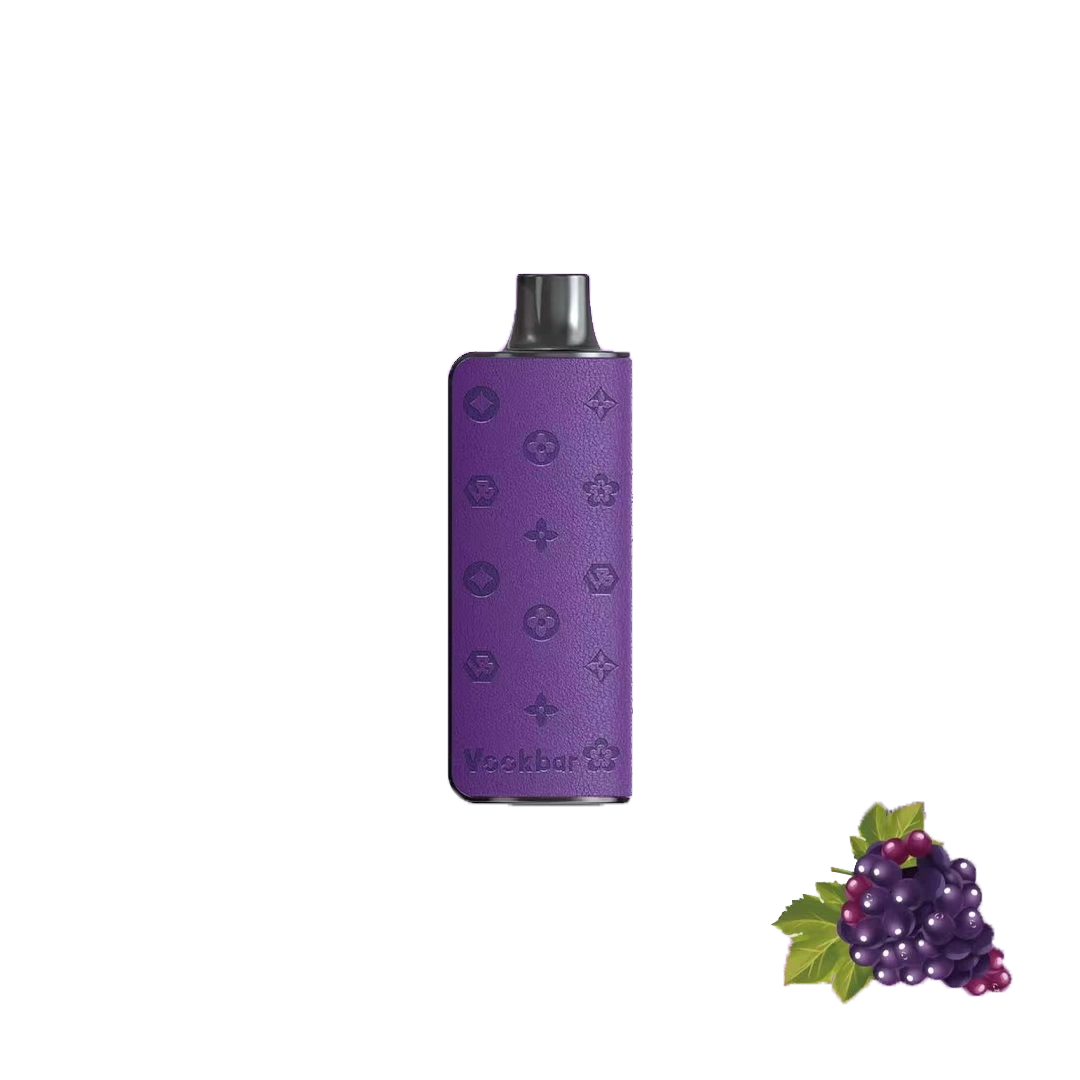 VOOKBAR Luxes - Grape - 8000 Taffs 5%  Jetable  xvape.ma Maroc.