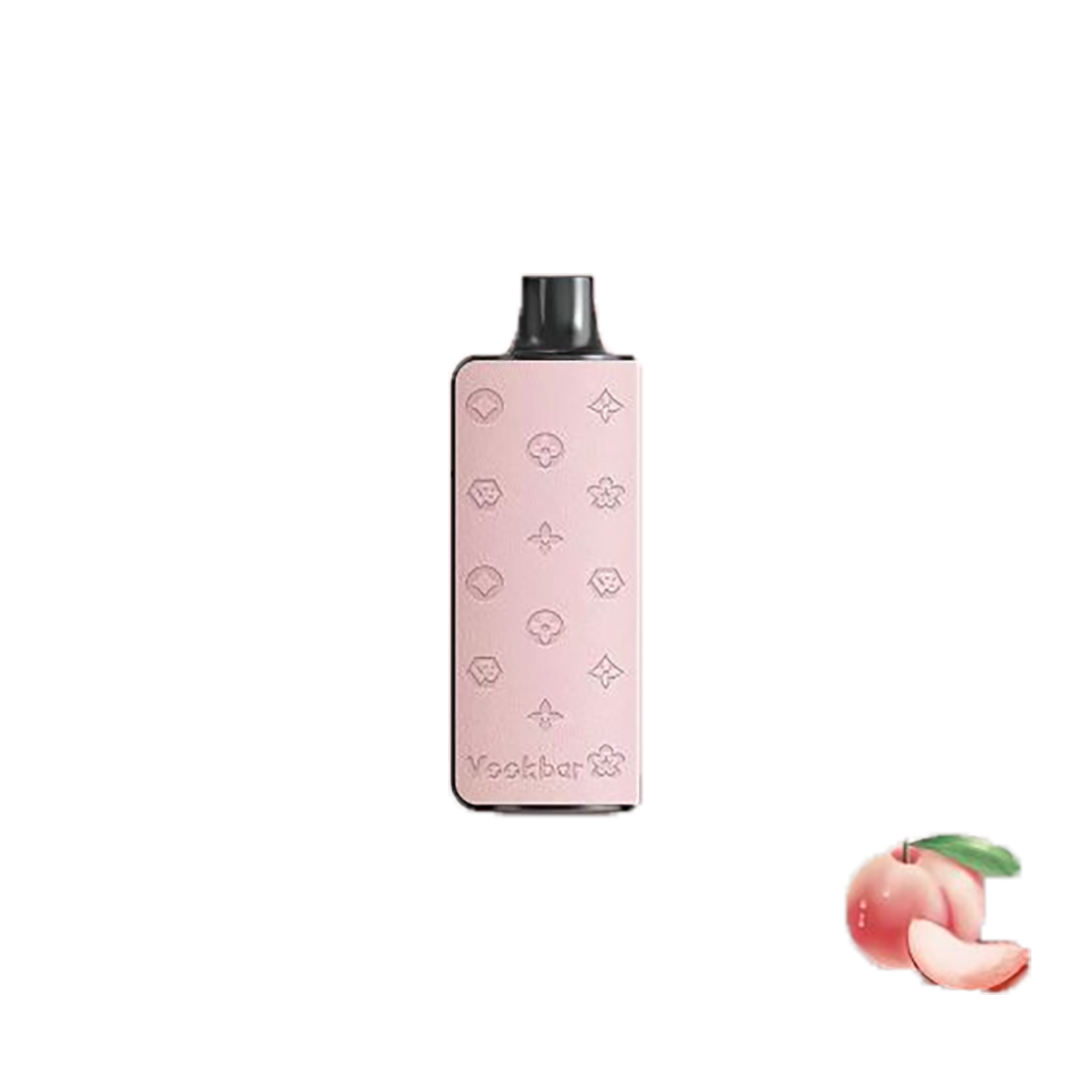 VOOKBAR Luxes - Peach - 8000 Taffs 5%  Jetable  xvape.ma Maroc.