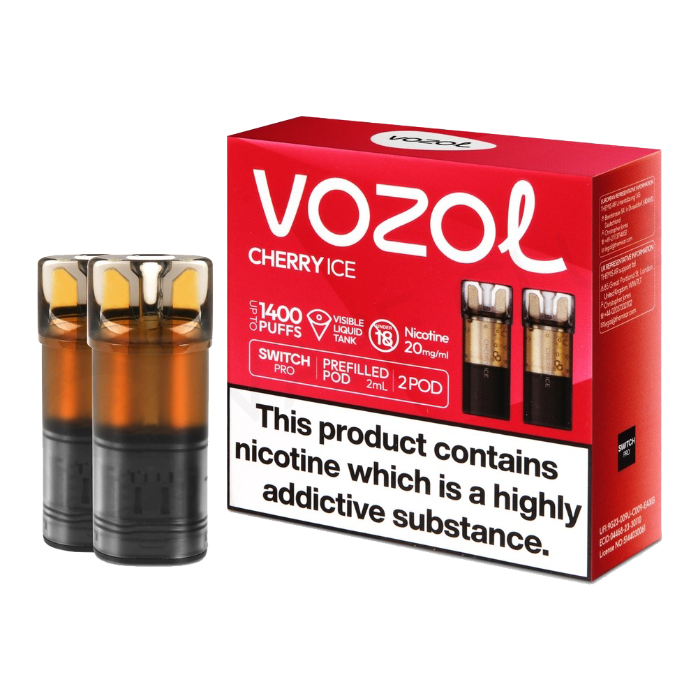 VOZOL Switch 700 Pod - Cherry Ice  Cartouches Pré-Remplies  xvape.ma Maroc.