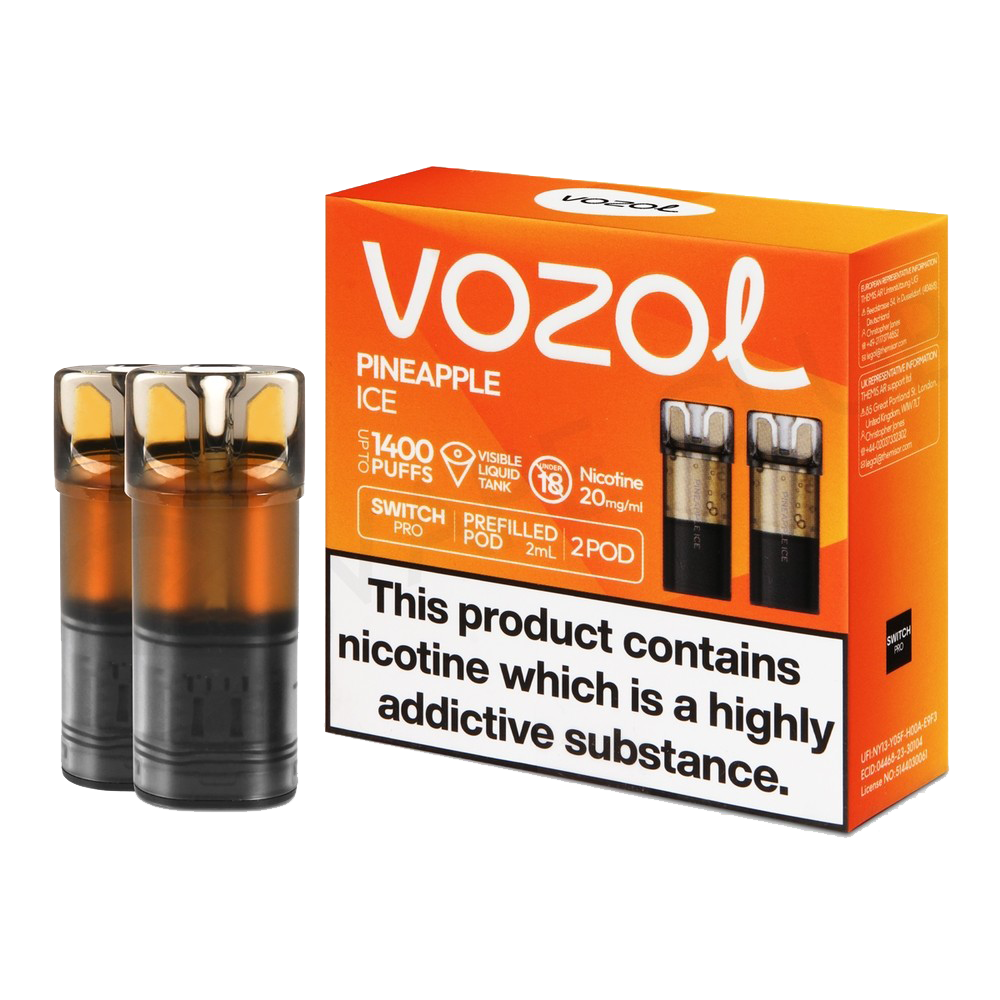 VOZOL Switch 700 Pod - Pineapple Ice  Cartouches Pré-Remplies  xvape.ma Maroc.