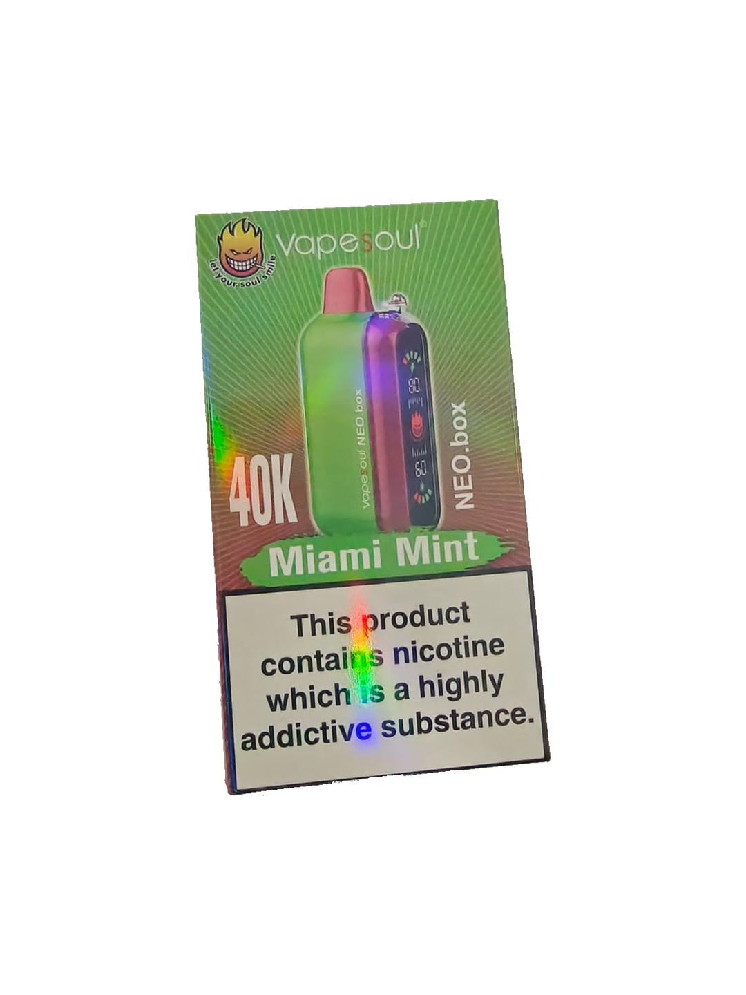Vapesoul Neo Box 40k Puffs - Miami Mint - 5% Vapesoul Neo Box 40k Puffs - Miami Mint - 5%