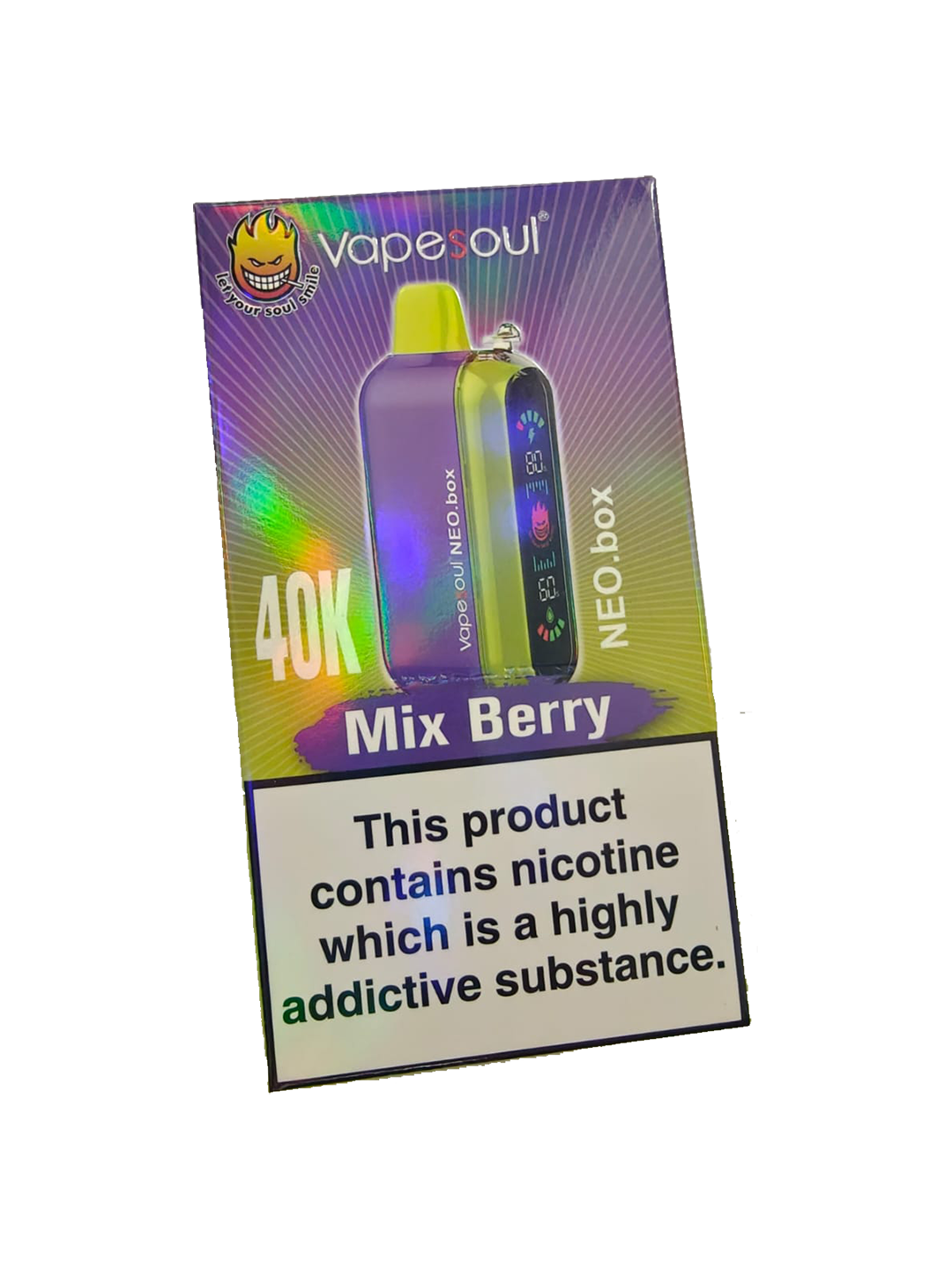 Vapesoul Neo Box 40k Puffs - Mix Berry - 5% Vapesoul Neo Box 40k Puffs - Mix Berry - 5%