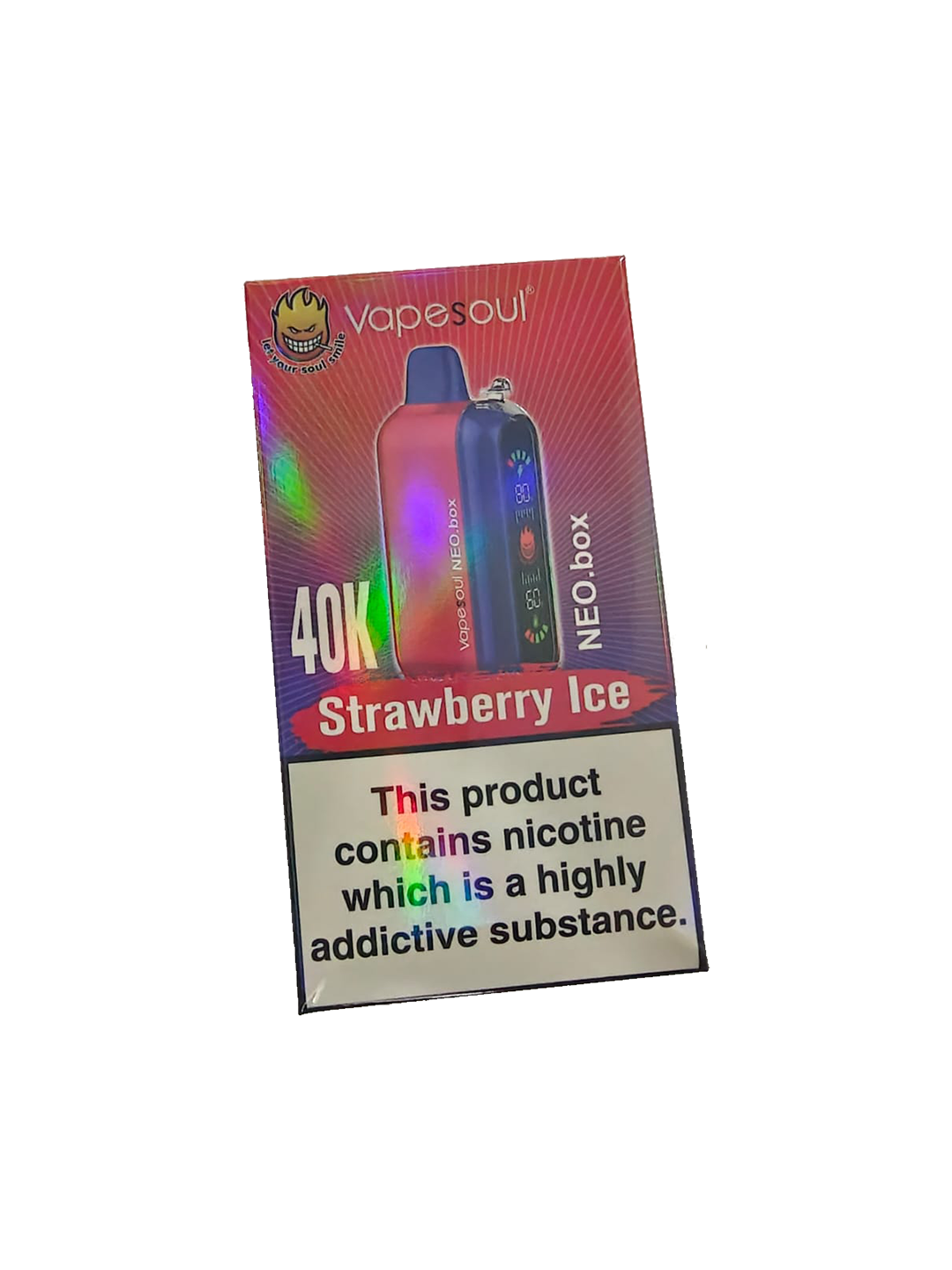 Vapesoul Neo Box 40k Puffs - Strawberry Ice - 5%