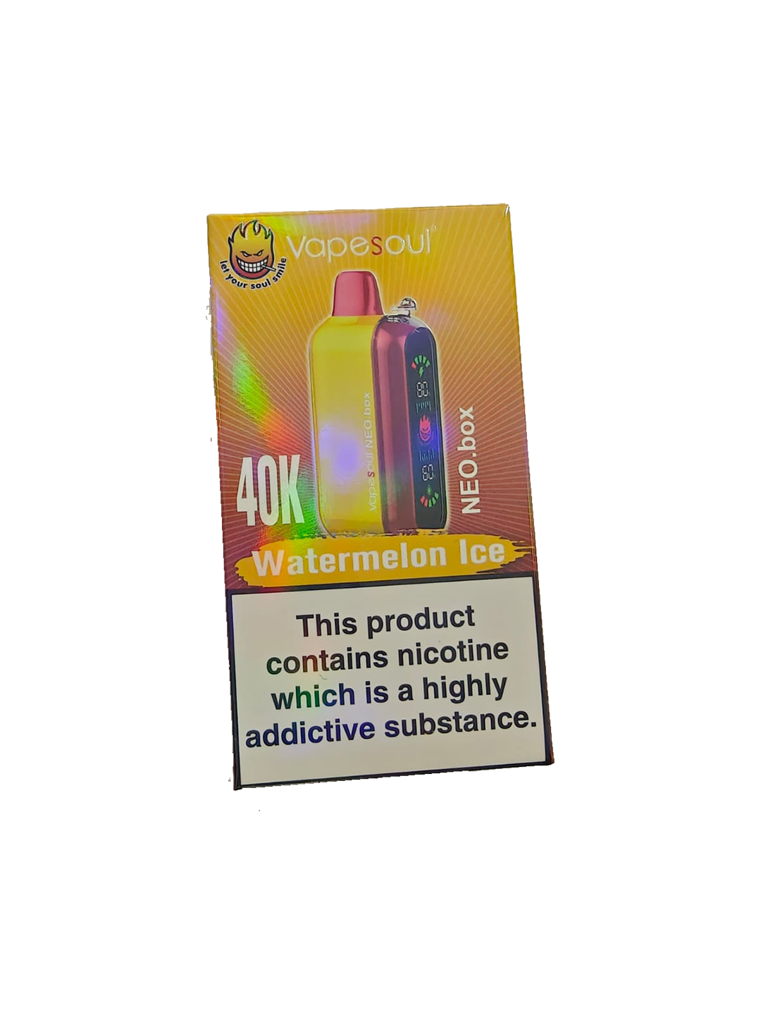 Vapesoul Neo Box 40k Puffs - Watermelon Ice - 5% Vapesoul Neo Box 40k Puffs - Watermelon Ice - 5%