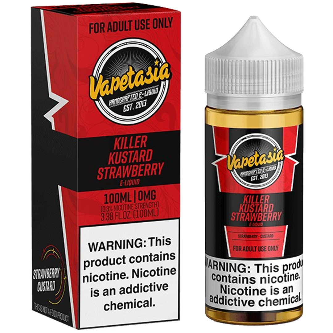 Vapetasia Killer Kustard Strawberry 100ml E-liquide premium xvape.ma Maroc.