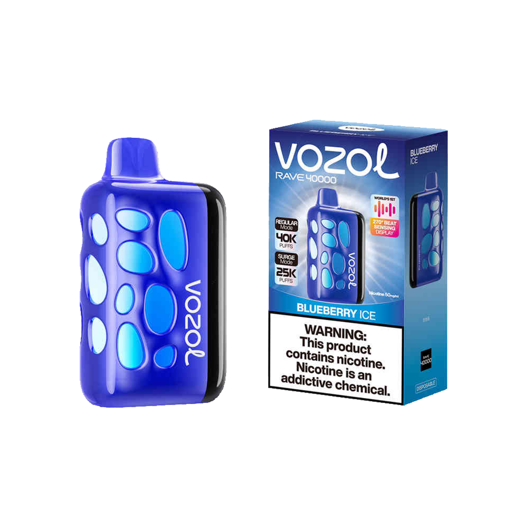Vozol Rave 40K Puffs - Blueberry Ice - 5%