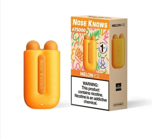 Vozol Nose Knows AT5000 - Melon Ice - 5K Puffs  Jetable  xvape.ma Maroc.
