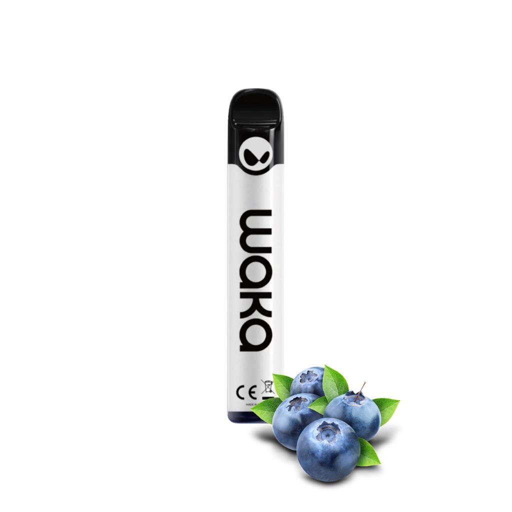 WAKA solo 2 3000 puffs - Blueberry 2%  Jetable  xvape.ma Maroc.