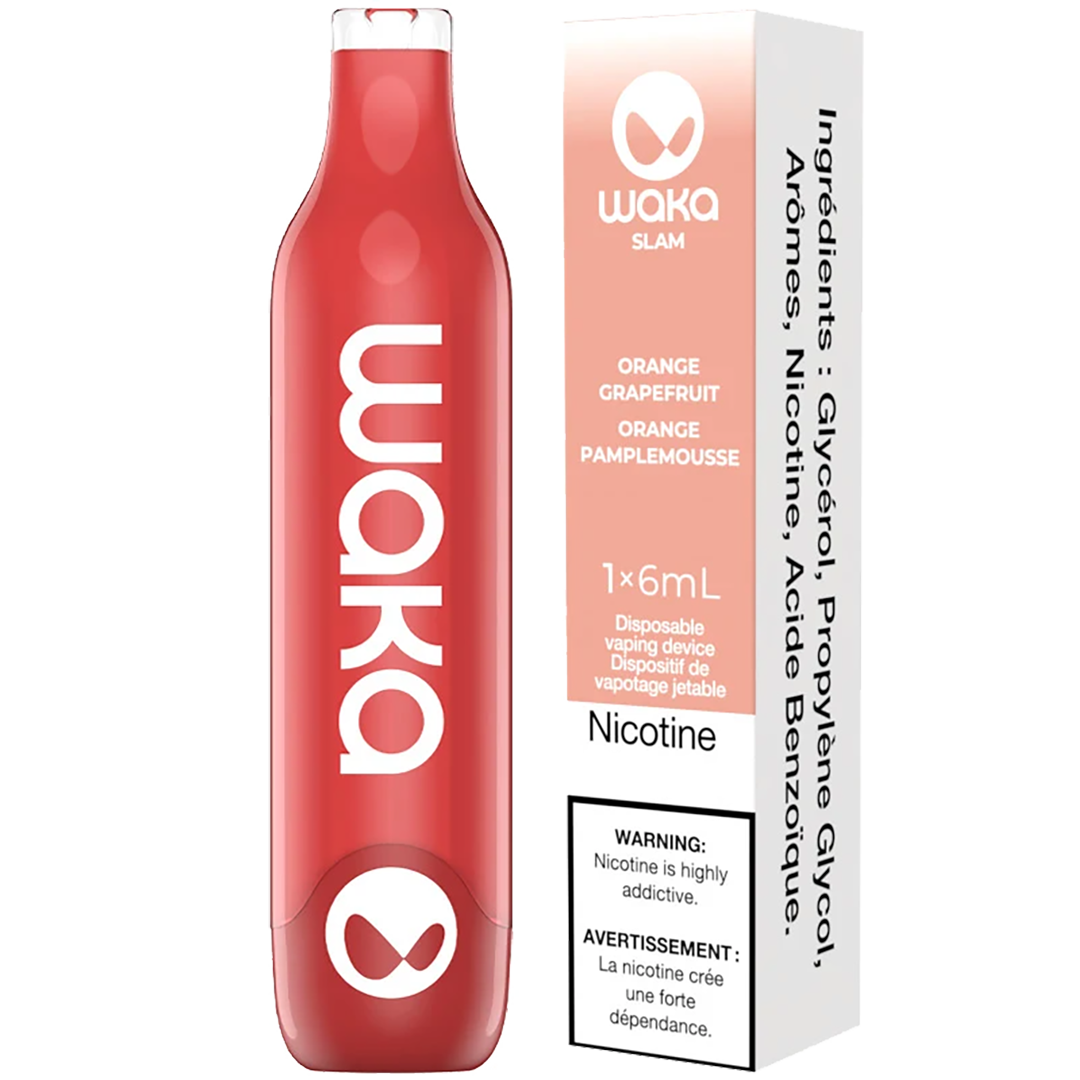 WAKA Slam 2300 Orange Grapefruit Jetable xvape.ma Maroc.