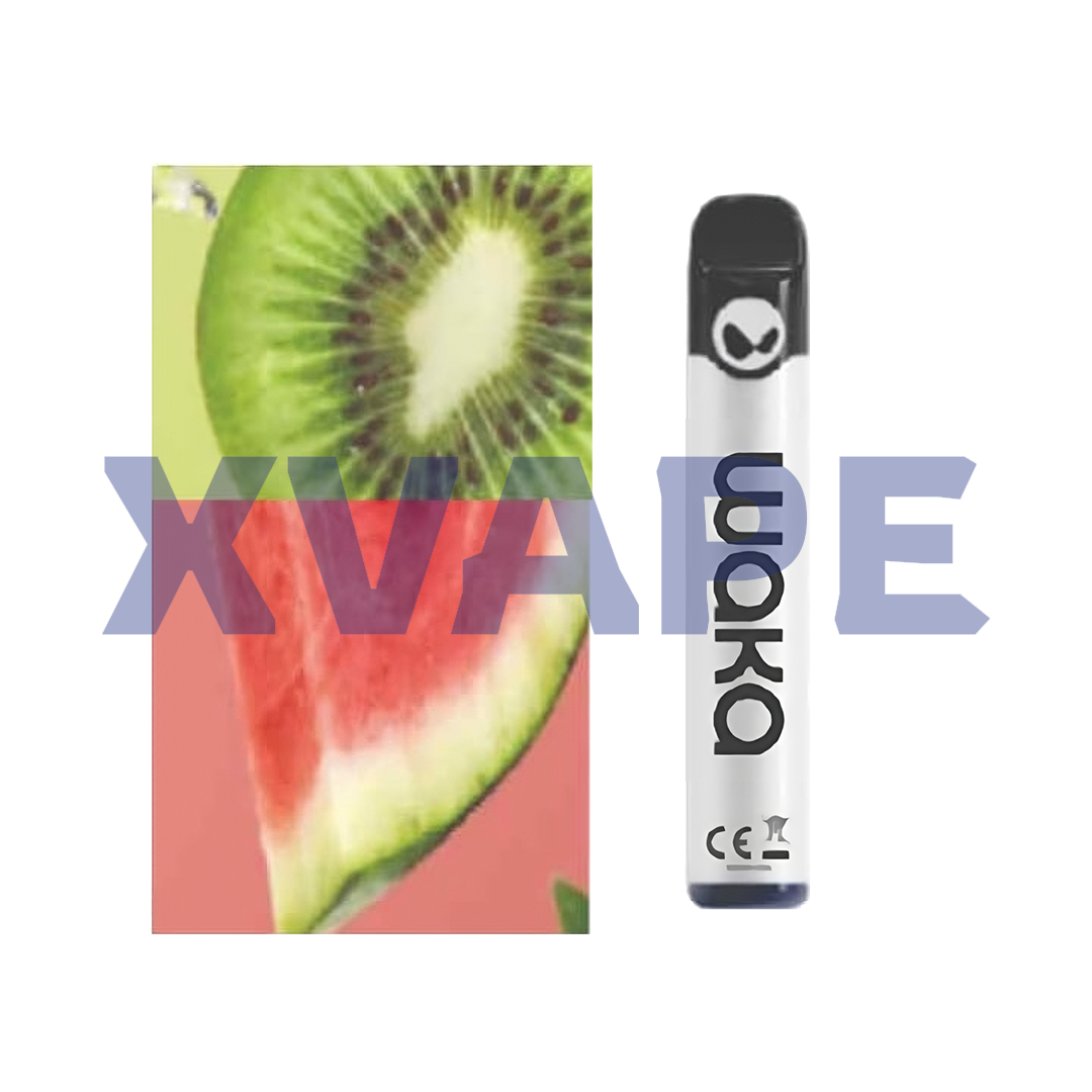 WAKA solo 2 2500 puffs - Watermelon Kiwi  Jetable  xvape.ma Maroc.