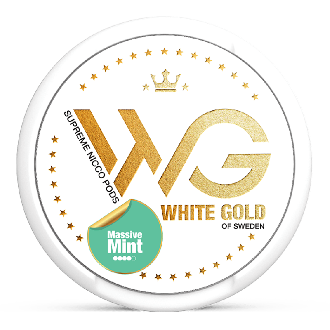 WHITE GOLD Snus - Strong Massive Mint - 12.5 mg/pouch