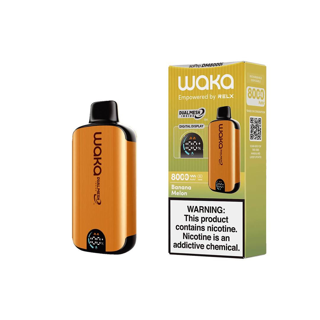 Waka - soPro DM8000i - Banana Melon 5% Jetable xvape.ma Maroc.
