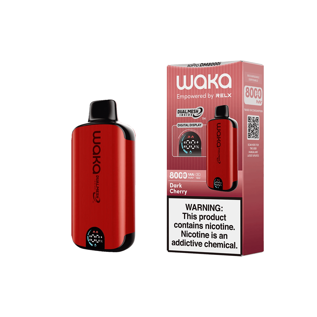 Waka - soPro DM8000i - Dark Cherry 5% Jetable xvape.ma Maroc.