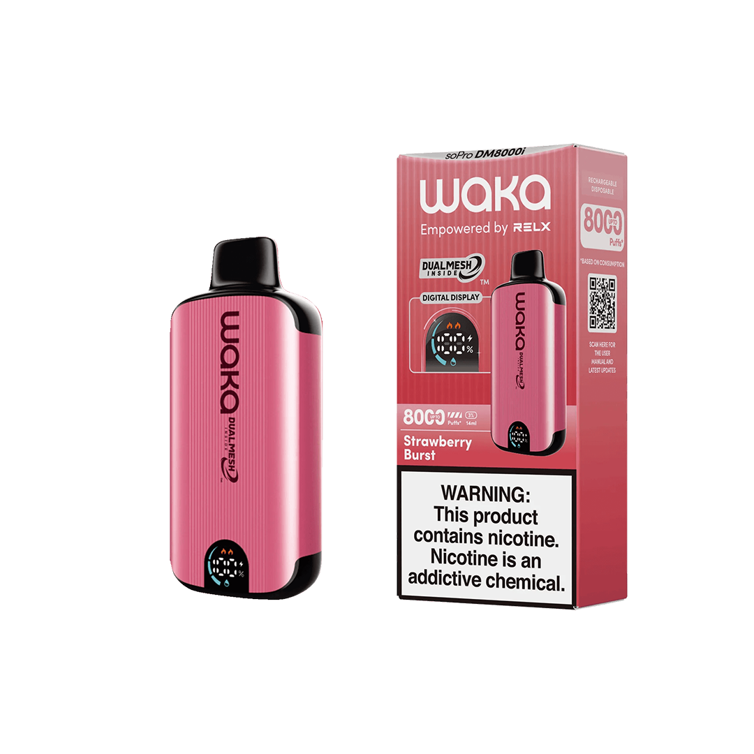 Waka - soPro DM8000i - Strawberry Burst 5% Jetable xvape.ma Maroc.