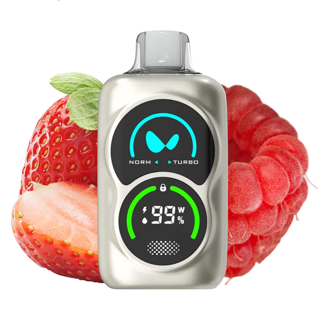 Waka - PA25000 Duo - Strawberry Raspberry  - 5%  Jetable  xvape.ma Maroc.