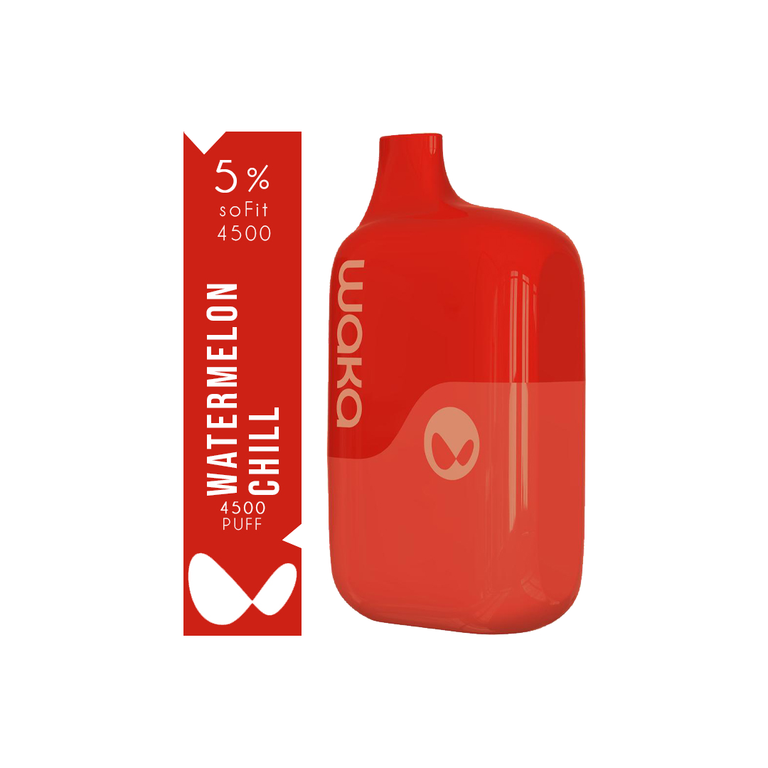Waka - Watermelon Chill - 4500 Taffs 5% Jetable xvape.ma Maroc.