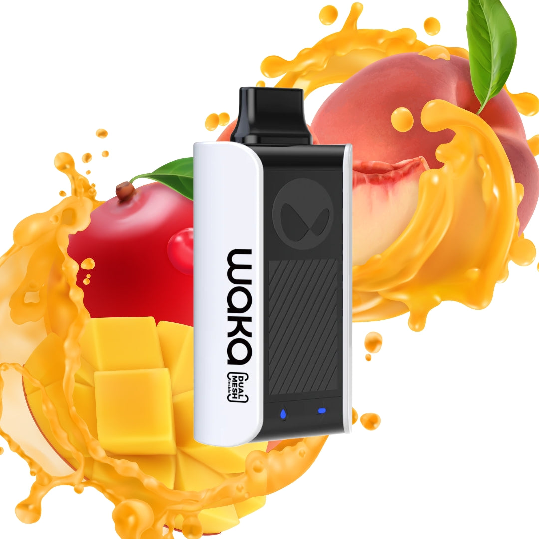 Waka - soPro 18000 - Peach Mango 5%  Jetable  xvape.ma Maroc.