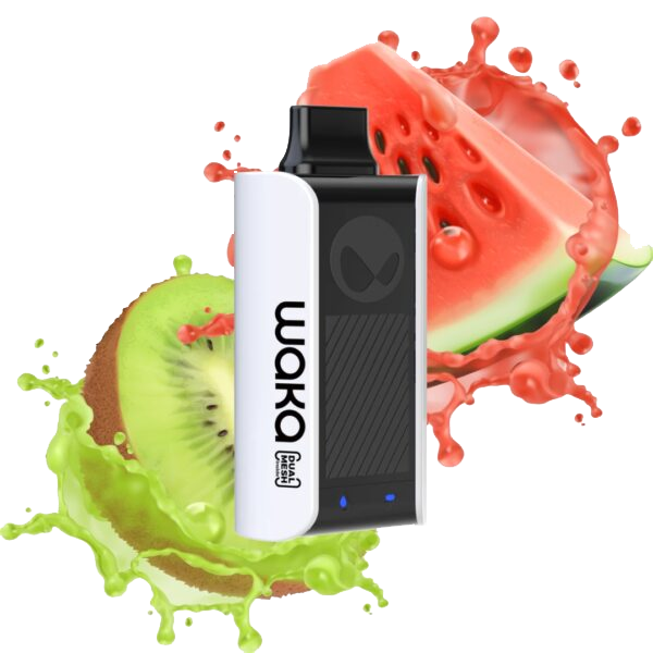 Waka - soPro 18000 - Watermelon Kiwi 5% Jetable xvape.ma Maroc.