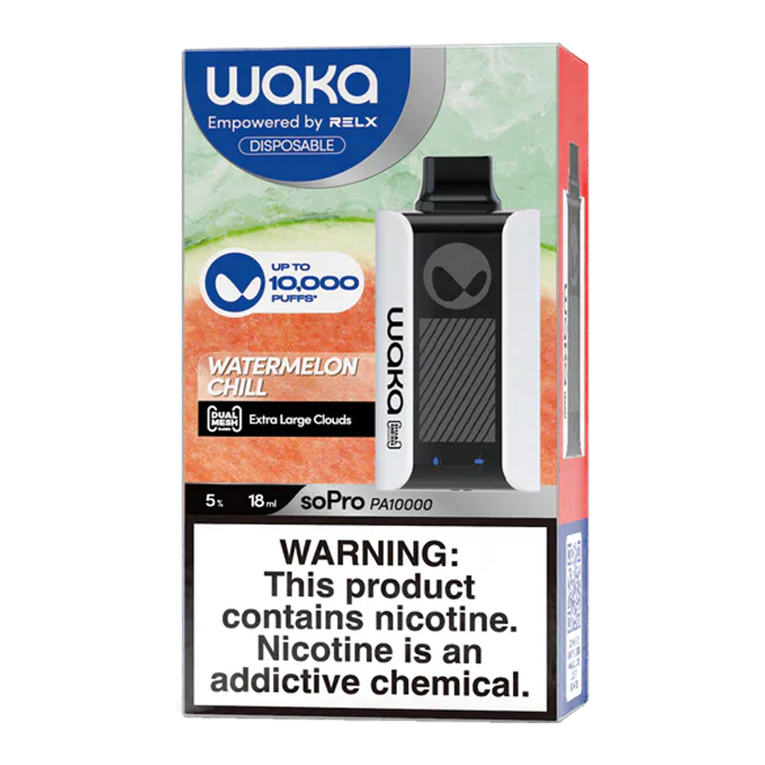 Waka 10K - Watermelon Chill 5% Jetable xvape.ma Maroc.